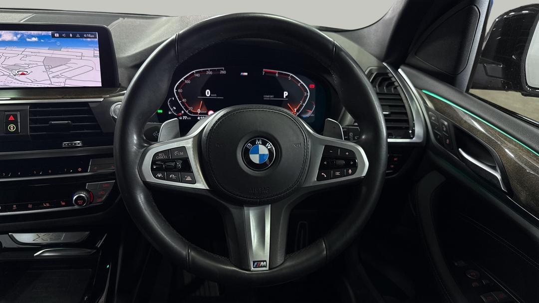2021 BMW X3 xDrive30i M Sport, Automatic, 76009 km, Steering Wheel Close-up