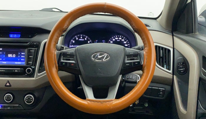2017 Hyundai Creta E PLUS 1.6 PETROL, Petrol, Manual, 22,591 km, Steering Wheel Close Up