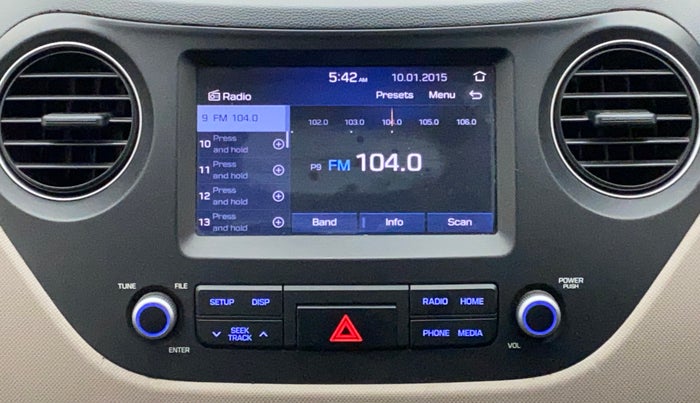 2019 Hyundai Grand i10 SPORTZ 1.2 KAPPA VTVT, Petrol, Manual, 51,615 km, Infotainment System