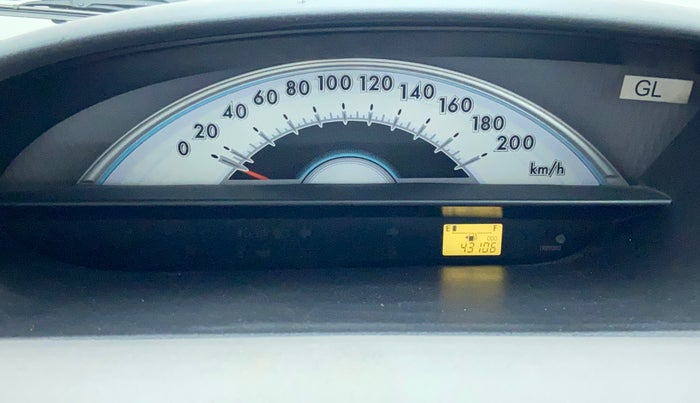 2011 Toyota Etios Liva G, Petrol, Manual, 43,105 km, Odometer Image