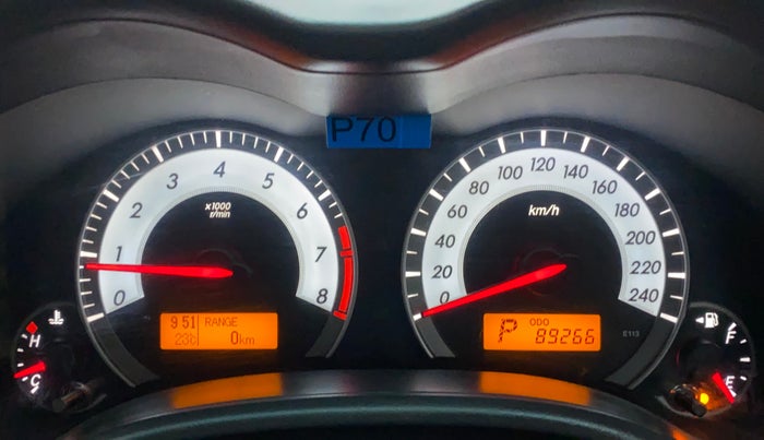 2011 Toyota Corolla Altis VL AT PETROL, Petrol, Automatic, 89,266 km, Odometer Image