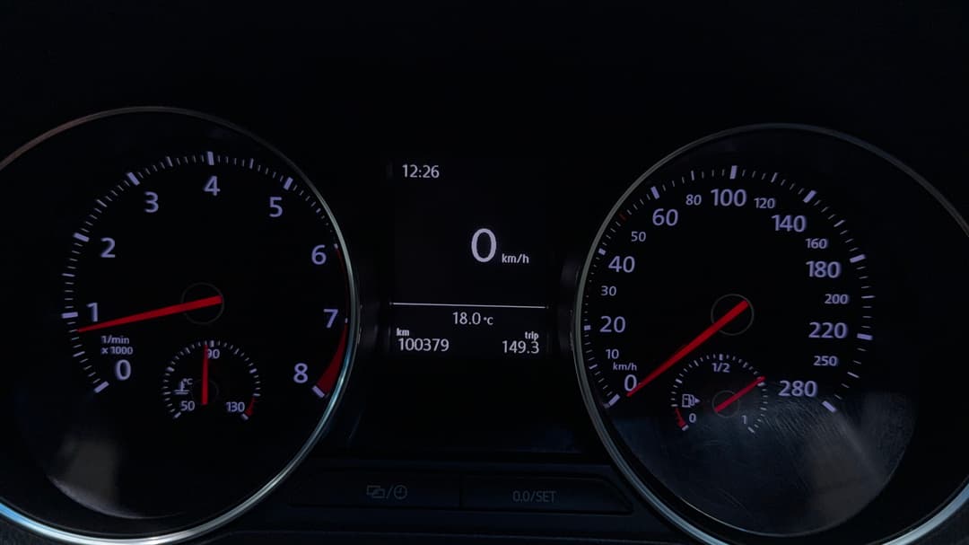 2016 Volkswagen Polo Gti, Manual, 100379 km, Odometer View