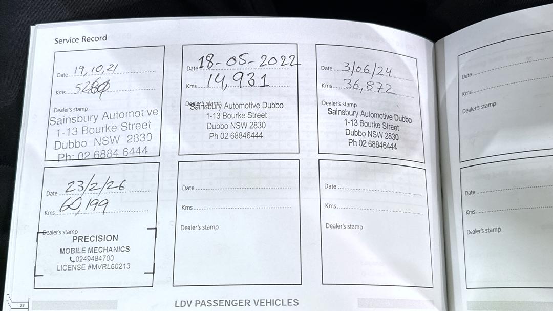 2021 LDV T60 Luxe (4x4), Automatic, 65932 km, Service History