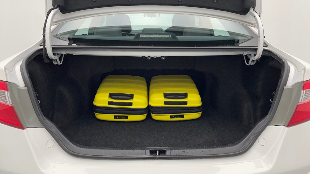 Boot Inside View with Luggage