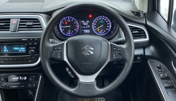 2020 Maruti S Cross DELTA SHVS PETROL, Petrol, Manual, 30,385 km, Steering Wheel Close Up