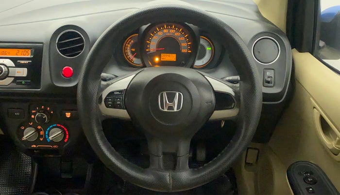 2014 Honda Brio S MT, Petrol, Manual, 89,467 km, Steering Wheel Close Up
