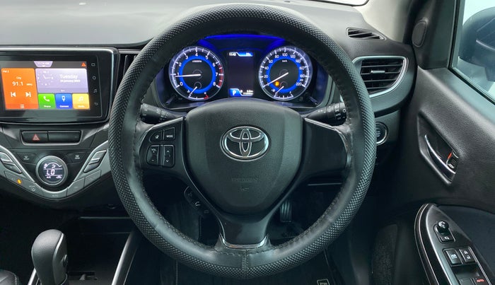 2021 Toyota Glanza V CVT, Petrol, Automatic, 11,499 km, Steering Wheel Close Up