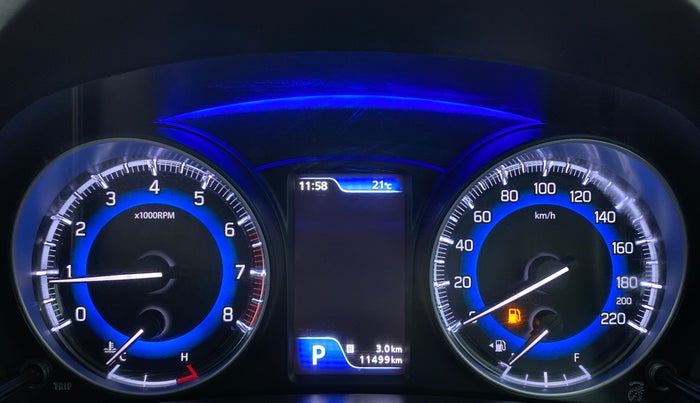 2021 Toyota Glanza V CVT, Petrol, Automatic, 11,499 km, Odometer Image