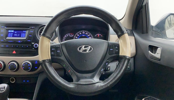 2015 Hyundai Grand i10 SPORTZ 1.2 KAPPA VTVT, Petrol, Manual, 52,672 km, Steering Wheel Close Up
