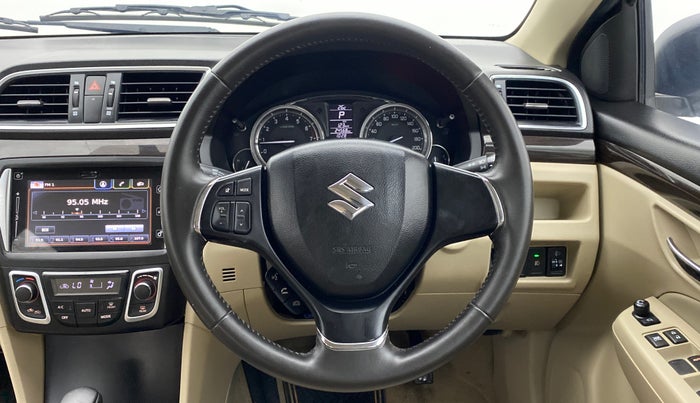 2018 Maruti Ciaz ALPHA 1.4 VVT AMT, Petrol, Automatic, 24,798 km, Steering Wheel Close Up