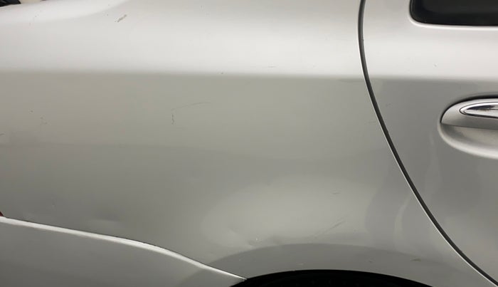 2011 Toyota Etios V, Petrol, Manual, 50,339 km, Right quarter panel - Minor scratches