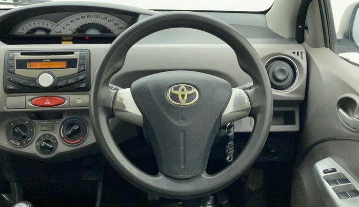 2011 Toyota Etios V, Petrol, Manual, 50,339 km, Steering Wheel Close Up