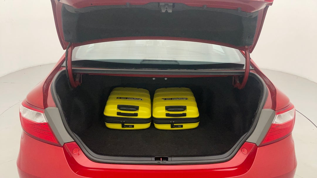 Boot Inside View with Luggage