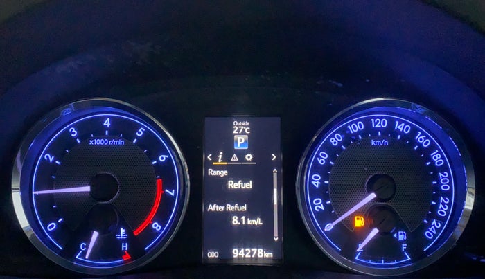 2016 Toyota Corolla Altis VL AT, Petrol, Automatic, 94,343 km, Odometer Image