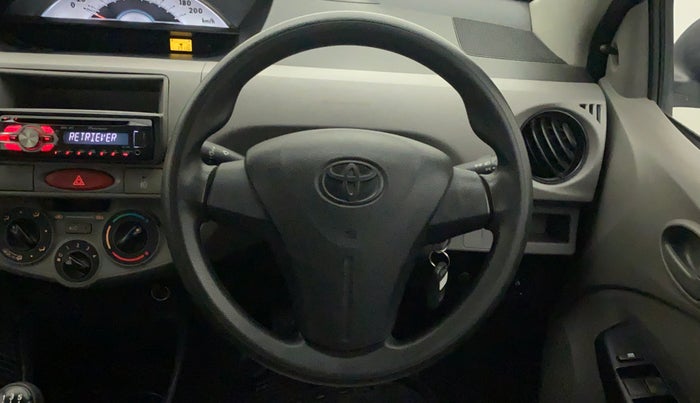 2011 Toyota Etios G, Petrol, Manual, 39,136 km, Steering Wheel Close Up