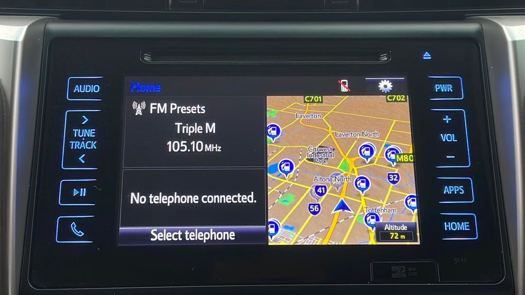 2016 Toyota Fortuner Gxl, Automatic, 96502 km, Infotainment System