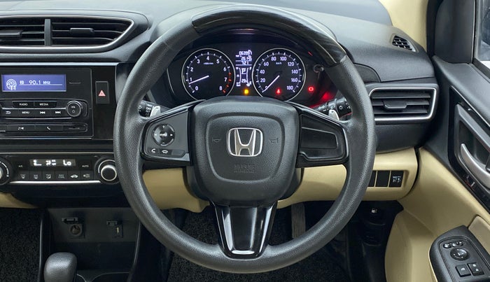 2019 Honda Amaze 1.2 V CVT I VTEC, Petrol, Automatic, 64,150 km, Steering Wheel Close Up