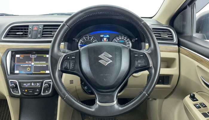 2019 Maruti Ciaz ALPHA 1.5 MT VTVT SHVS, Petrol, Manual, 11,966 km, Steering Wheel Close Up