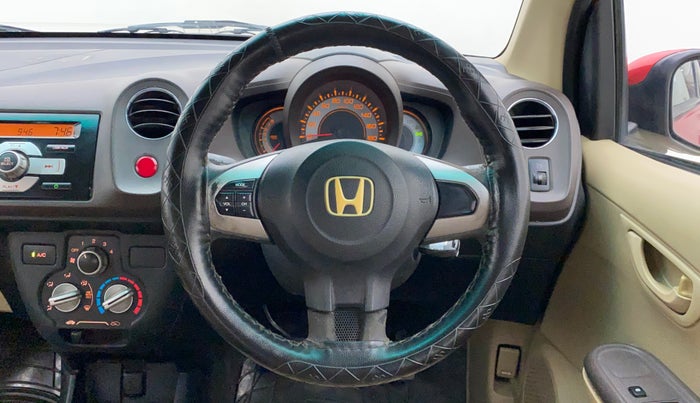 2012 Honda Brio S MT, Petrol, Manual, 91,444 km, Steering Wheel Close Up