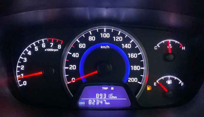 2016 Hyundai Grand i10 SPORTZ 1.2 KAPPA VTVT, Petrol, Manual, 82,347 km, Odometer Image