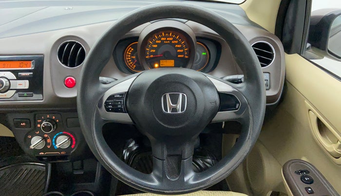2013 Honda Amaze 1.2 SMT I VTEC, Petrol, Manual, 65,110 km, Steering Wheel Close Up