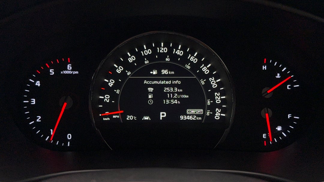 2019 Kia Sorento Gt-line (4x4), Automatic, 93462 km, Odometer View
