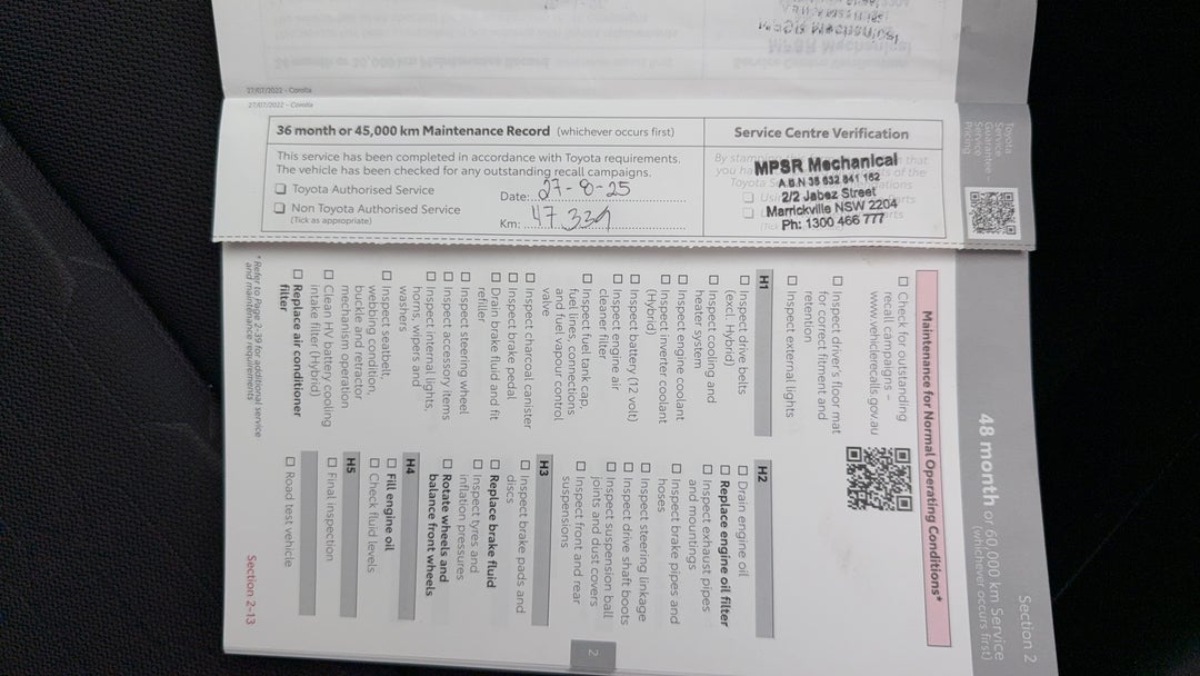 2023 Toyota Corolla Ascent Sport Hybrid, Automatic, 59370 km, Service History