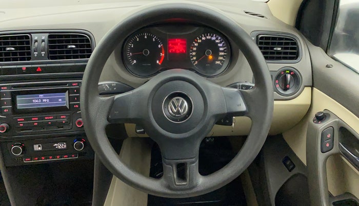 2013 Volkswagen Vento COMFORTLINE MT PETROL, Petrol, Manual, 50,898 km, Steering Wheel Close Up