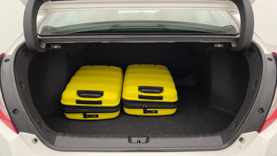 Boot Inside View with Luggage