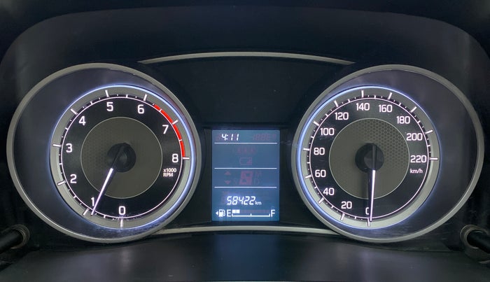 2019 Maruti Dzire VXI, Petrol, Manual, 58,422 km, Odometer Image