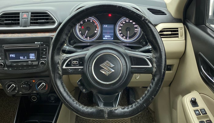 2019 Maruti Dzire VXI, Petrol, Manual, 58,422 km, Steering Wheel Close Up