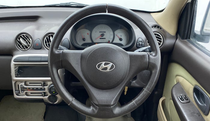 2012 Hyundai Santro Xing GL PLUS, Petrol, Manual, 80,727 km, Steering Wheel Close Up