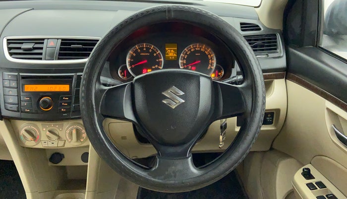 2014 Maruti Swift Dzire VXI 1.2 BS IV, Petrol, Manual, 73,614 km, Steering Wheel Close Up