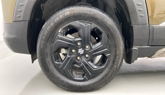 2022 Maruti BREZZA ZXI + AT SMART HYBRID DUAL TONE, Petrol, Automatic, 16,626 km, Left Front Wheel