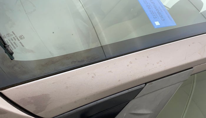 2013 Honda Brio S MT, Petrol, Manual, 34,745 km, Left A pillar - Paint is slightly faded