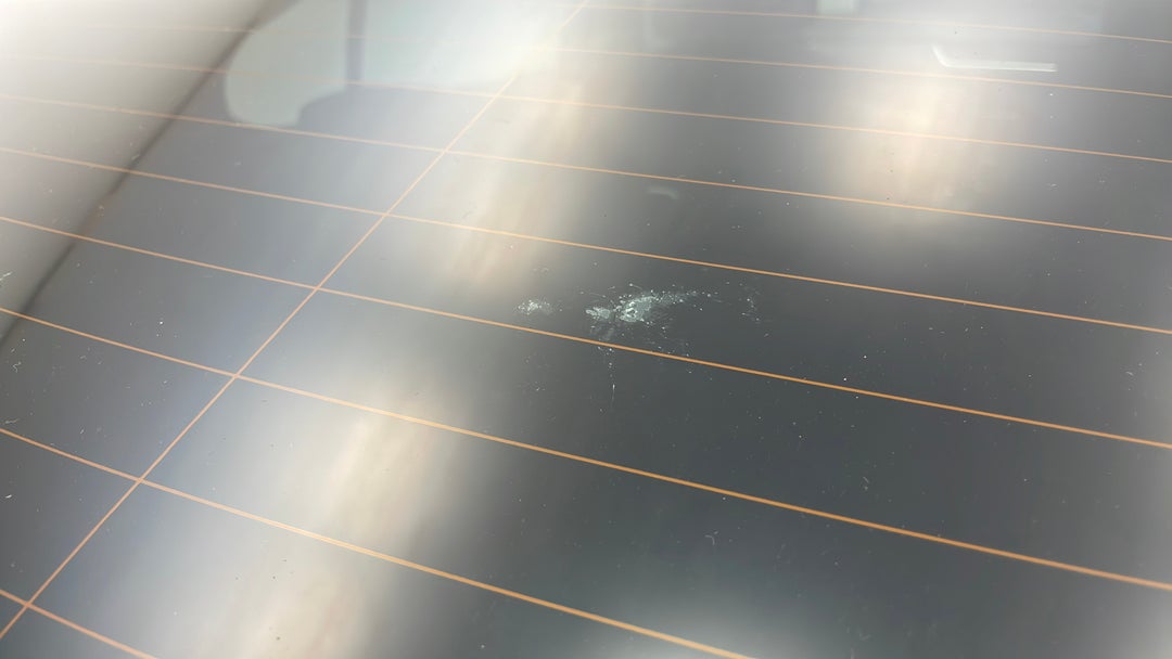 Windshield Rear Tinting scratched
