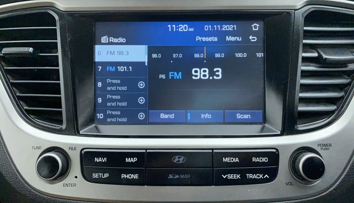 2018 Hyundai Verna 1.6 SX VTVT, Petrol, Manual, 49,212 km, Infotainment System