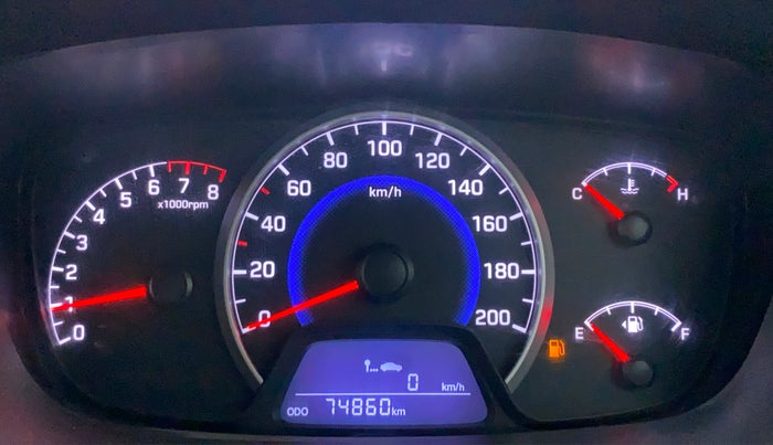 2016 Hyundai Grand i10 MAGNA 1.2 KAPPA VTVT, Petrol, Manual, 74,996 km, Odometer Image