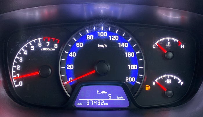 2019 Hyundai Xcent S 1.2, Petrol, Manual, 37,184 km, Odometer Image