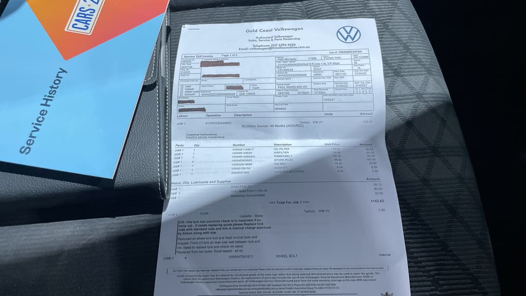 2021 Volkswagen Golf 110tsi R-line, Automatic, 49732 km, Service History