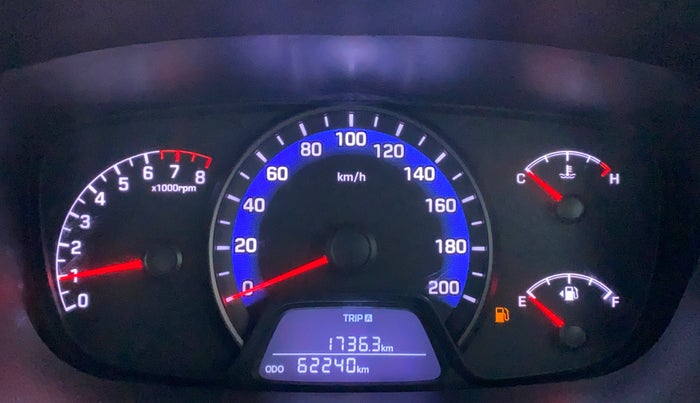 2014 Hyundai Xcent SX 1.2 OPT, Petrol, Manual, 62,310 km, Odometer Image