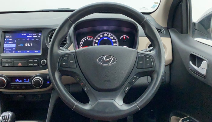 2017 Hyundai Grand i10 ASTA 1.2 KAPPA VTVT, Petrol, Manual, 36,309 km, Steering Wheel Close Up