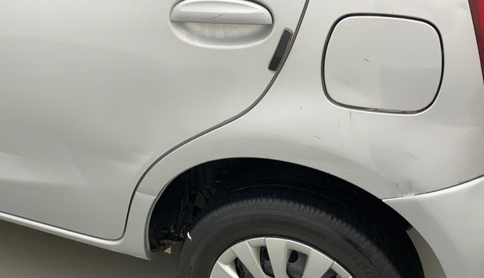 2012 Toyota Etios G, Petrol, Manual, 90,916 km, Left quarter panel - Slightly dented