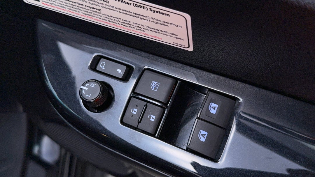 Drivers Side Door Panel Controls