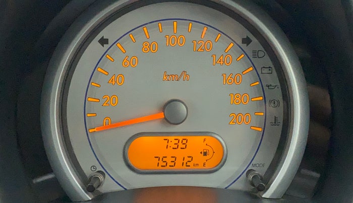 2011 Maruti Ritz ZXI, Petrol, Manual, 75,312 km, Odometer Image