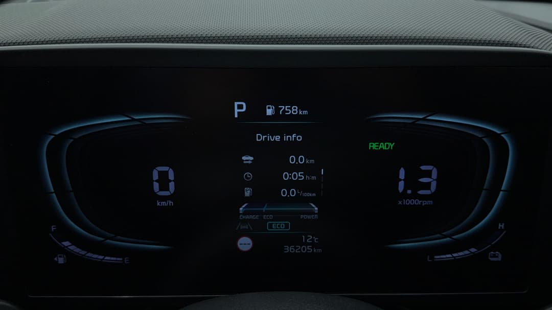 2022 Kia Niro Hev S (hybrid), Automatic, 36205 km, Odometer View