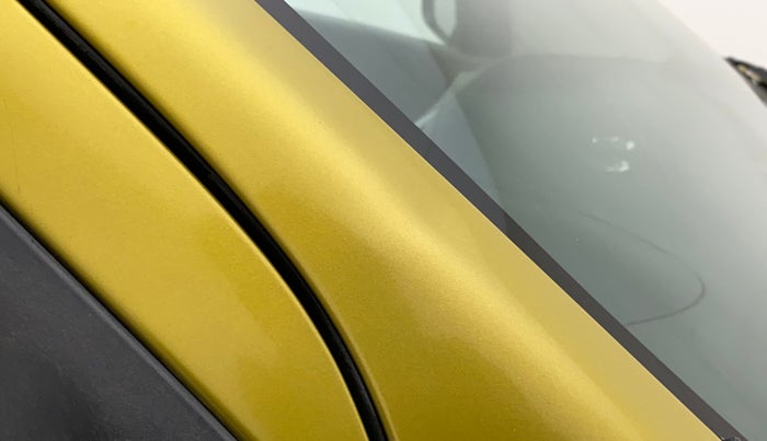 2014 Maruti Celerio VXI AMT, Petrol, Automatic, 86,912 km, Right A pillar - Slightly dented