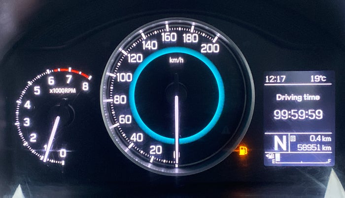 2017 Maruti IGNIS DELTA 1.2 AMT, Petrol, Automatic, 58,951 km, Odometer Image
