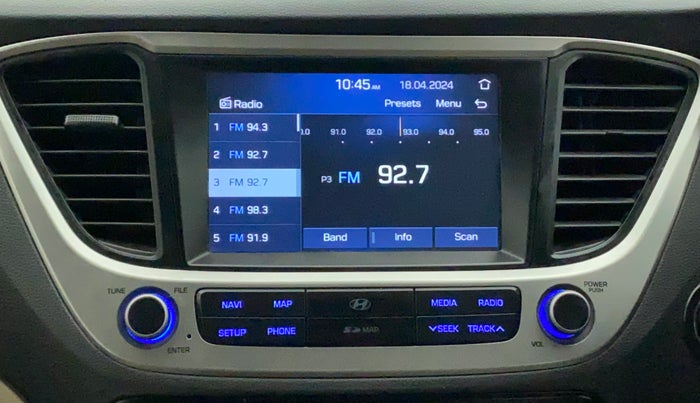 2019 Hyundai Verna 1.6 SX (O) CRDI MT, Diesel, Manual, 72,068 km, Infotainment System