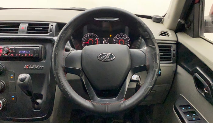 2016 Mahindra Kuv100 K4 PLUS 6 STR, Petrol, Manual, 47,491 km, Steering Wheel Close Up
